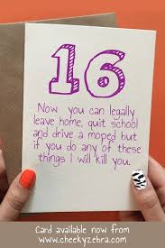 Fun Things To Do For Your 16th Birthday With Friends Funny 16th Birthday Card For Girls This Funny Happy 16th Birthday Card Is Perfect For Your S 16th Birthday Card 16th Birthday Quotes Birthday Gifts For Sister