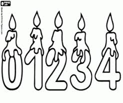 Children can colour in all three birthday candles themselves, or you can slice them up and give one to each child. Number With Candles Coloring Pages Printable Games