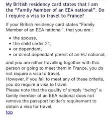Standard visitor visa for friends and family visiting the uk initial information. Can My Spouse With Eea Family Permit Uk Travel Visa Free To France My Country Of Citizenship Travel Stack Exchange