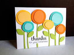 Insert a photo, change font. Scribble Flowers Thank You Handmade Thank You Cards Creative Cards Cards Handmade