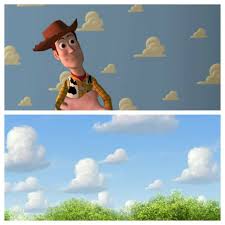 تويتر Movie Details على تويتر In Toy Story 1995 One Of The First Few Scenes We See Woody Being Held Up With The Cloud Wallpaper In The Background At The End