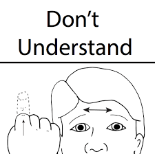 Dont Understand Wall Chart Asl Teaching Resources