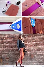 Calça Jeans Com Faixa Do Lado How To Diy Tuxedo Pants You Will Need 9 Ft Ribbon Of Your Choice Iron On Fabric Adhesive We Used Heat N Bond Diy Fashion Projects Diy Clothes Diy Shorts