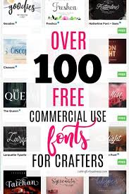 Download Over 100 Free Commercial Use Fonts For Silhouette Portrait Or Cameo And Cricut Explore Or Commercial Use Fonts Free Fonts For Silhouette Free Fonts For Cricut SVG Cut Files