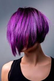 Starry night purple and pink hair tied in a knot. 68 Tempting And Attractive Purple Hair Looks Lovehairstyles Com