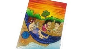 Bayangkan saja jika kita disuguhi pemandangan pantai dan laut yang biru, selimir angin yang lukisan yang dibuat dengan crayon tidak kalah menariknya dengan yang dibuat dengan pensil warna atau cat. Drawing With Jane à¤¨ à¤ª à¤² Vlip Lv