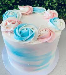 Gender reveal (superman x wonderwoman). Baby Shower Cake Collection Smallcakes Ahwatukee