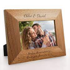 Personalised collage photo frames are a stunning accessory for the home. Personalised Oak Photo Frame Together Forever