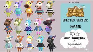 Maybe you would like to learn more about one of these? Animal Crossing New Horizons Species Series Horses Youtube