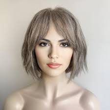 Gray Human Hair Bangs