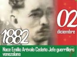EfeméridesDelMadrugador *Nace el General Emilio Arévalo* El General Emilio  Arévalo Cedeño nació en el Valle de la Pascua estado Guárico el 2 de  diciembre de 1882, es reconocido por ser un glorioso