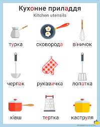 Shop with afterpay on eligible items. Kuhonne Priladdya Kitchen Utensils In Ukrainian Ukrainian Lessons