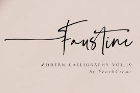 Faustine Modern Script Best Script Fonts Easy Fonts Minimalist Font