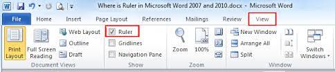 Check spelling or type a new query. Where Is The Ruler In Microsoft Word 2007 2010 2013 2016 2019 And 365