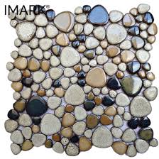 One interesting use for pebble tile that we have seen and love is using pebble tile as a black pebble backsplash in a kitchen. Ceramic Flooring Pebble Tile For Bathroom Floor Wall Mosaic Decoration China Pebble Kitchen Backsplash Ceramic Mosaic Tile Made In China Com