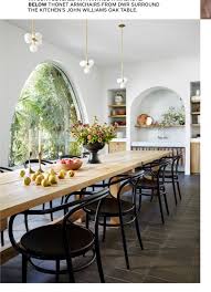 Dark Floor Light Table Black Chairs Dining Room Design House Interior Home