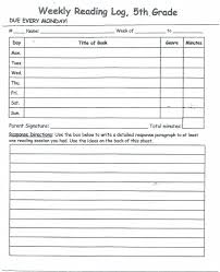 Weekly Reading Log Ideas Current Events Worksheet Weekly Reading Logs 5th Grade Worksheets
