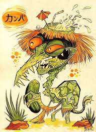 Silly enough, they would probably be considered more of an imp than a demon. Naprosty Slapat Stene Kappa Japanese Wallpaper Instruktor Proces Fosilni