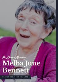 Melba Bennett's Celebration Of Life