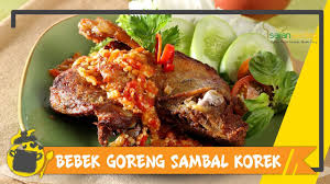 2 buah belimbing sayur, potong melintang. Resep Bebek Goreng Sambal Korek Youtube