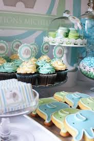 Baby Boy Shower Elephant Dessert Table Decor Baby Shower Cakes Baby Boy Shower Elephant Baby Showers
