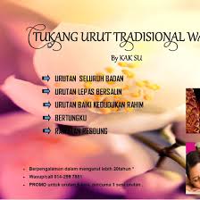 TUKANG URUT TRADISIONAL DI KELANTAN