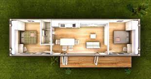 Here's another house design idea. Artist Impression Of Granny Flat Floor Plan Casas Contenedores Casas De Contenedores Maritimos Casas Vagones