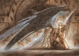 En la biblia, es decir en las sagradas escrituras, no se narra literalmente la historia del ngel cado. Photo Wallpaper El Angel Caido Luis Royo Decowunder Tapeten De