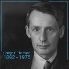What scientists know about electrons is thanks in part to the Thomson  family: Sir George Paget Thomson was born #onthisday and is known for  discovering wave-like properties of electrons. His father, J. J.