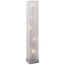 Crystal Tower Floor Lamp Crystal Floor Lamp Glam Floor Lamps Floor Lamp