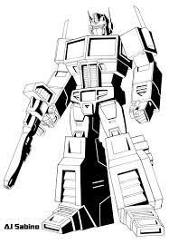Transformers Fire Truck Coloring Pages