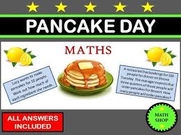 Pancake Day Maths Pancake Day Maths Pancake Day Math