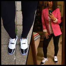 Work Flow Fuschia Blazer Michael Kors Watch Concord 11 Lows Retro 11 S Jordans Outfit Streetwear Outfit Jordan Outfits Outfits