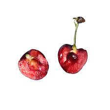 Сочная вишня разрезанная пополам PNG , разрезной, фрукты, вишня PNG рисунок  для бесплатной загрузки
