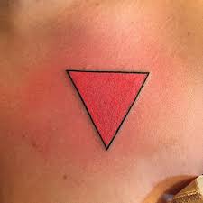 Upside Down Pink Triangle Tattoo Triangle Tattoo Meaning Pink Triangle Tattoo Pink Tattoo