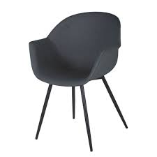 Erhältlich in der n eisblau, schwarz, weiß moosgrün, altrosa und cremebeige. Stuhl Mit Armlehne Dunkelgrau Nicky Maisons Du Monde