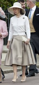 The hat is finished with a slim hatband and small ribbon bow at the front; Lady Sarah Chatto Attends The Wedding Of Lady Gabriella Windsor Royal Portraits Gallery
