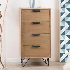 Un large choix à portée de main ! Chiffonnier Commode Scandinave En Bois Pieds Epingle 4 Tiroirs 48cm Bois Naturel Pier Import La Redoute Mobilier De Salon Deco Entree Maison Commode
