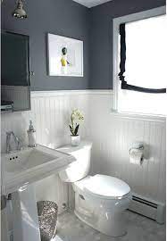 Before And After Updating A Half Bath And Laundry Small Bathroom Remodel Beadboard Bathroom Bathroom Remodel Master