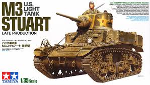 1 35 M3 Stuart Us Light Tank Late Production English Color