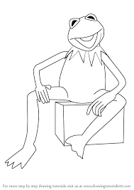 Portrait of kermit the frog from the muppet show. Learn How To Draw Kermit The Frog From Sesame Street Sesame Street Step By Step Drawing Tutorials