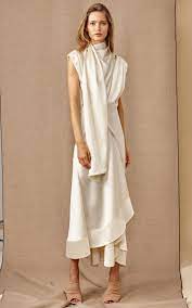 The herd store represents a carefully curated range of women's clothing and accessories from australian labels, along with select lifestyle pieces and gifts. Dalisay Draped Midi Dress By Acler For Preorder On Moda Operandi Draped Midi Dresses Fashion Dresses
