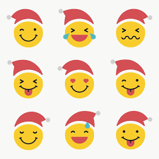 Download Premium Png Of Santa Emoticon Set Isolated On Transparent Vector Vector Background Pattern Christmas Stickers Emoticon