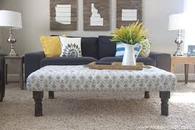 How to make a tufted ottoman from a coffee table. Diy Tufted Fabric Ottoman From An Old Table Fabric Coffee Table Diy Ottoman Diy Ottoman Coffee Table