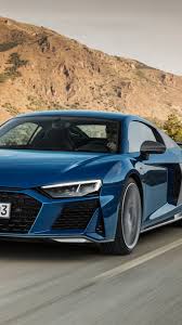 Audi r8 images to use as wallpapers on a computer or a mobile device: Audi R8 2019 Blue Car Speed 1242x2688 Iphone 11 Pro Xs Max Wallpaper Background Picture Image