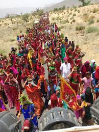 चंवरा -किशोरपुरा के पंचमुखी बालाजी धाम की कलश यात्रा में उमड़ा आस्था का  सैलाब