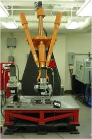 고강성 알루미늄 베이스와 정밀 볼스크류로 구성된 산업용 단축 로봇의 외관 모습