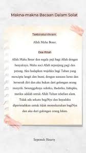 Suparjo 25 februari 2021 at 13:20. Syurga Wanita Mari Hayati Makna Makna Bacaan Dalam Solat Facebook