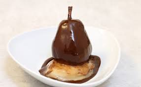 Poires Pochees Sorbet Poire Et Sauce Chocolat Par Paule Neyrat Dieteticienne Nutritionniste Recette Sorbet Poire Poire Recette Poire Au Chocolat