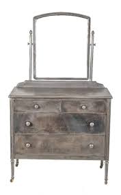 Shop antique dressers and other antique, vintage and modern storage at pamono. One Of Two Matching Salvaged Chicago Vintage American Industrial Brushed Steel Simmons Dressers With Swivel Mirror